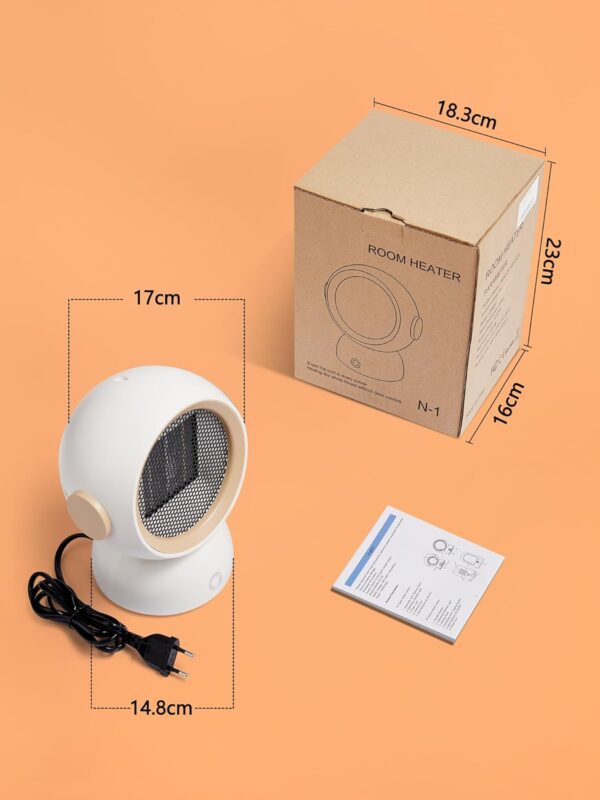 Calefactor Bajo Consumo 1200W, 2S Calienta Rápido Calentador Electrico Bajo Consumo,28dB Calefactor Baño Bajo Consumo,Portatil Aquecedor Baixo Consumo Calentador Baño,Calefactor Ceramico Bajo Consumo - Image 8