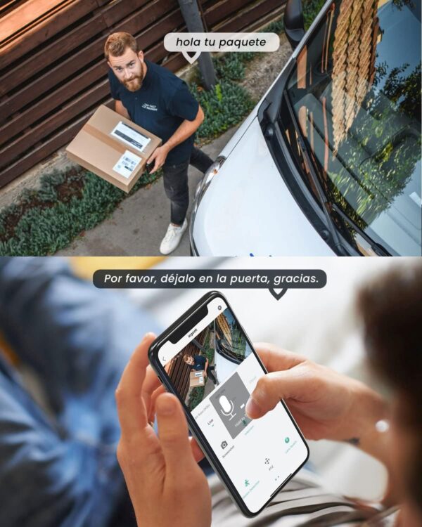 ieGeek 2K Camara Vigilancia WiFi Exterior con Eléctrico, PTZ 355°, Detección de Humano, Seguimiento Automático, Visión Nocturna Color, Alarma de Luz y Sonido, Grabación Continua, Compatible Alexa - Image 8