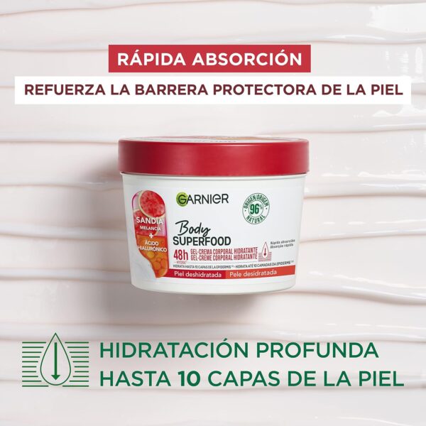 GARNIER Body Food, Hidratación, Sandia, 760 ml - Image 4