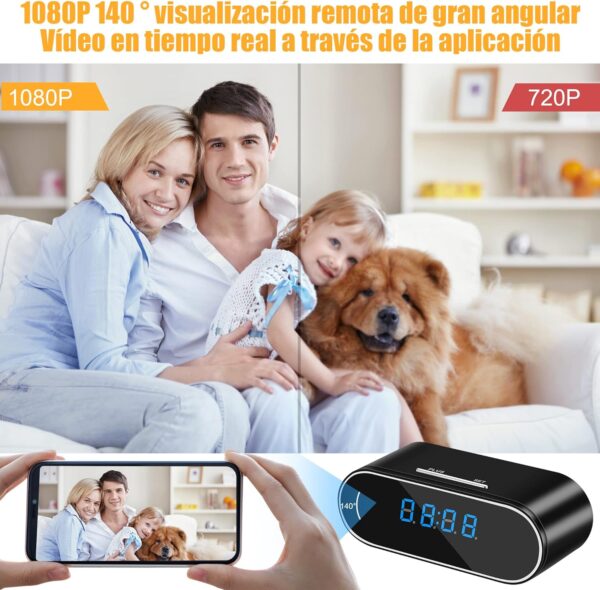 Camara Espia 1080P Mini Camara Espia Oculta Wifi Camufladas para Ver En El Movil Micro Camara Vigilancia Wifi Interior Camaras de Vigilancia sin Cables Spy Cam Vision Nocturna Deteccion de Movimiento - Image 3