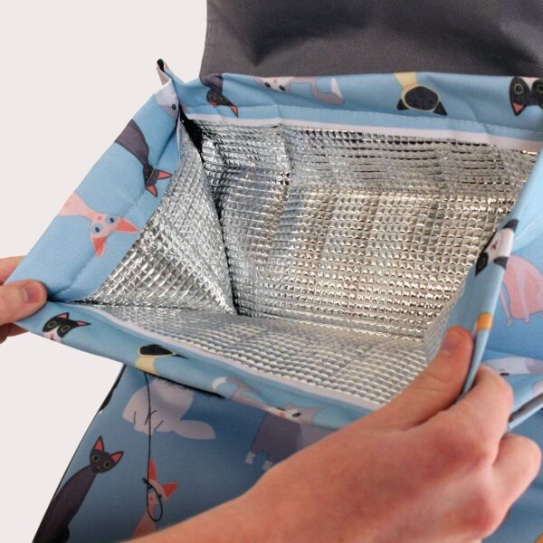 Sabichi Crazy Cats Carrito de la compra de 2 ruedas - Image 6