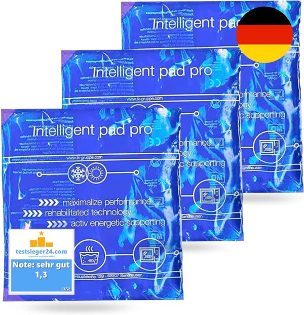 Juego de 5 almohadillas de refrigeración para frío y caliente - compresas de gel (5x azul)