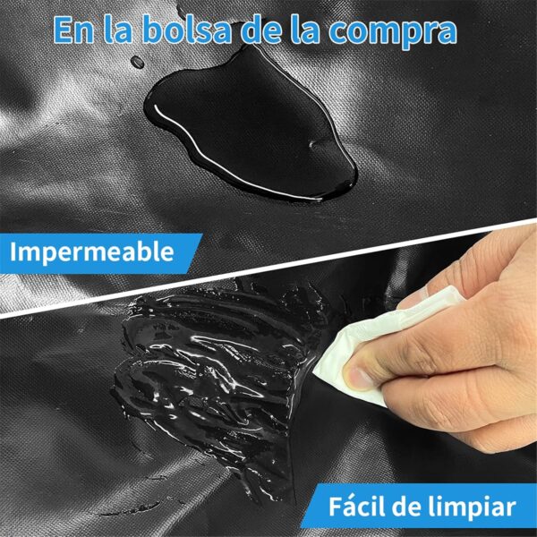 LEUYA ABC Carros de Compra, con Bolsillo para Congelados, 46L Carro de la Compra de 4 Ruedas, Carrito Compra Plegable de Aluminio (Azul) - Image 6