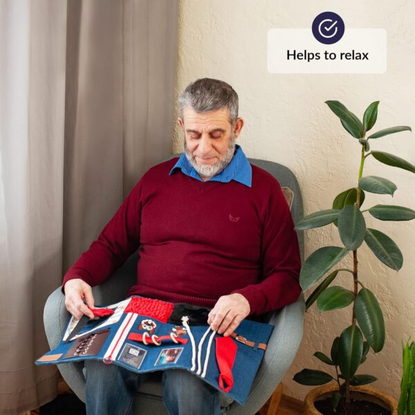 Manta Sensorial Para Demencia | Actividades Reconfortantes Y Relajantes Para La Demencia De Personas Mayores | Ayuda Para Alzheimer, Demencia, Asperger, Autismo Y Ansiedad - Image 7