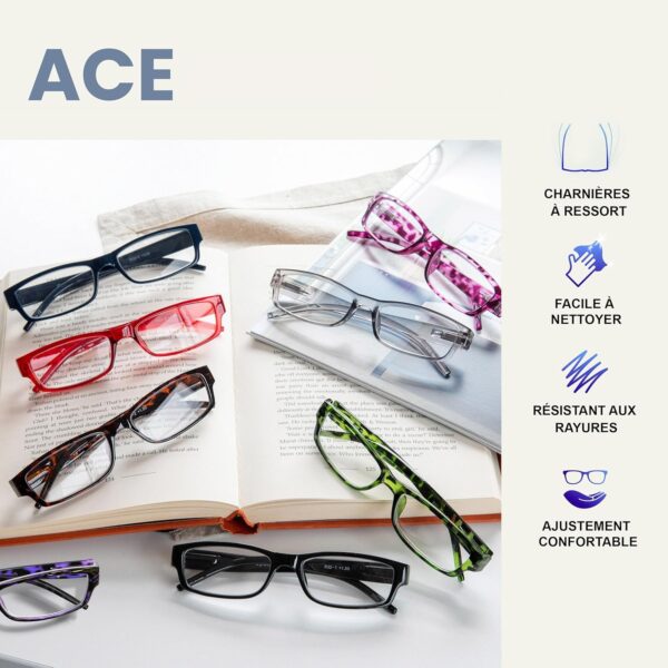 The Reading Glasses Company La Compañía Gafas De Lectura Negro Ligero Cómodo Lectores Valor Pack 2 Estilo Diseñador Hombres Mujeres UVR2PK032 +2,00 - Image 4
