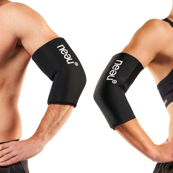 neeu® almohadillas de refrigeración de gel para rodillas, codos y articulaciones, terapia de calor y frío para el tratamiento del dolor para la regeneración (media)