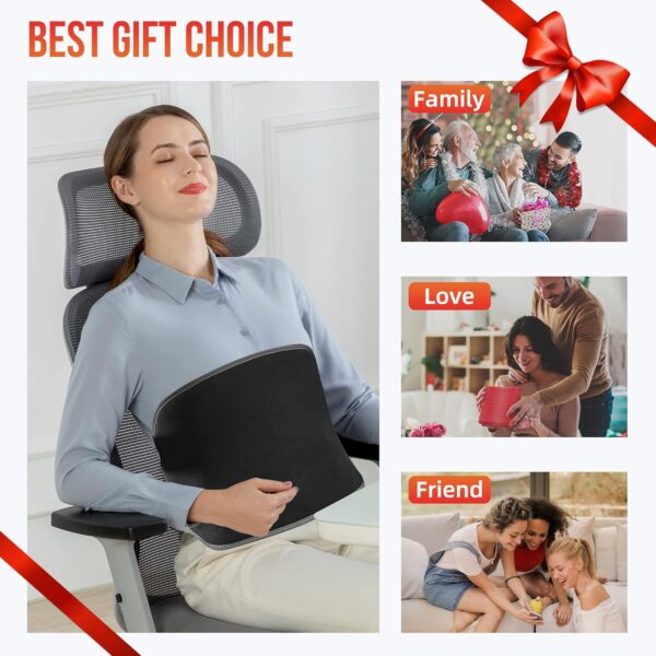 Snailax Cinturón calefactor para espalda cuello abdomen, cinturón calefactor eléctrico con masaje por vibración, cinturón calefactor portátil con desconexión automática, regalos para mujeres, hombres - Image 8