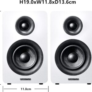 Sanyun SW208 Altavoces de estantería activos Bluetooth 5.0 de 3 “- Unidad...