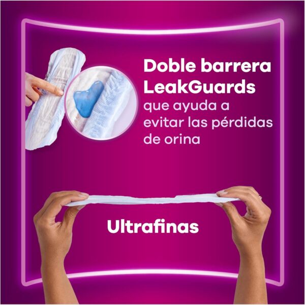 Ausonia Discreet Normal, 72 Compresas Incontinencia Mujer para Pérdidas de Orina, Protección Completa, Discreción Increíble - Image 4