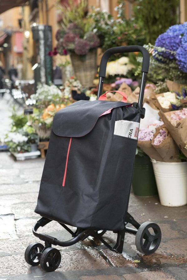 Gimi Twin Urban Azul Carro de la Compra, Fácil de Empujar y Llevar, 50 Litros de Capacidad de Carga, 39 x 52 x 95 cm, Azul, Grande - Image 10