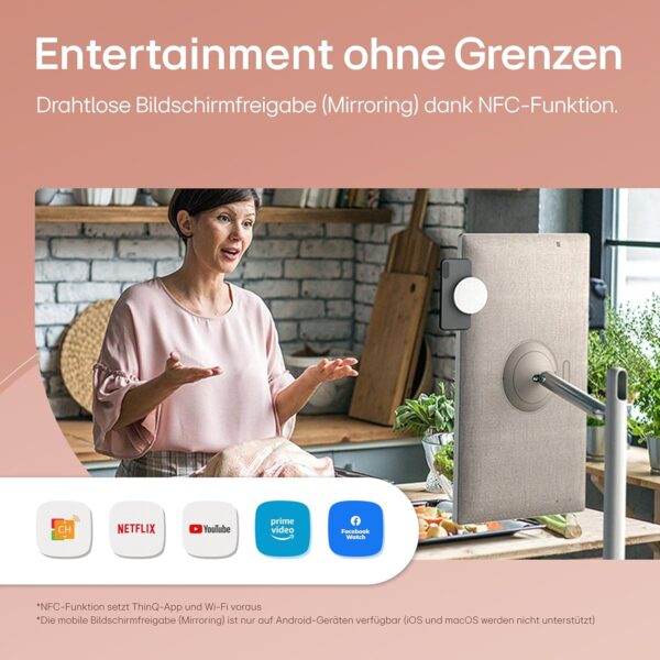 LG 27ART10AKPL 27", StanbyME, Smart TV, Portátil y Táctil, HDR10, WebOS 6.0, Procesador Inteligente Alta Potencia, Color Beige - Image 5