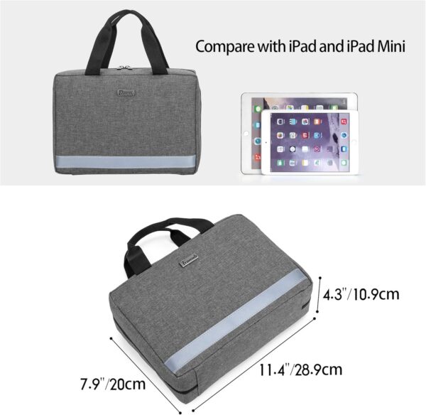 Trunab Botiquin de Primeros Auxilios Coche Gris, Vacío, SÓLO Bolsa Bolsa de Farmacia, Caja Botiquín Casa Profesional para Kit de Emergencia, Ideal para Hogar, Camping, Viajes y Senderismo - Image 6