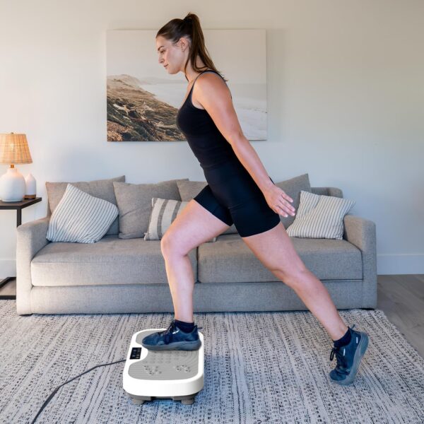 Máquina de ejercicio de placa de vibración, equipo de ejercicio para todo el cuerpo, plataforma de vibración de placa de potencia, placa de vibración para fitness en casa, moldeado, entrenamiento, - Image 6
