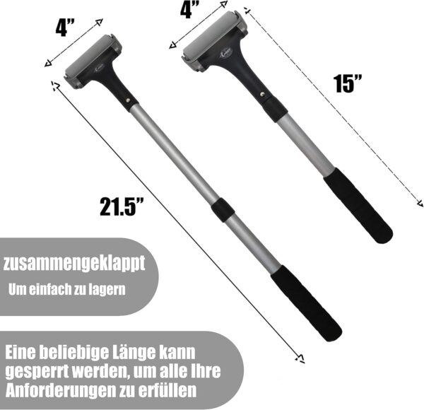 Easace Aplicador de loción para espalda y cuerpo, fácil autoaplicación de cepillo de baño para ducha, gel de baño, crema para la piel, bronceador, bronceado (Platero) - Image 2