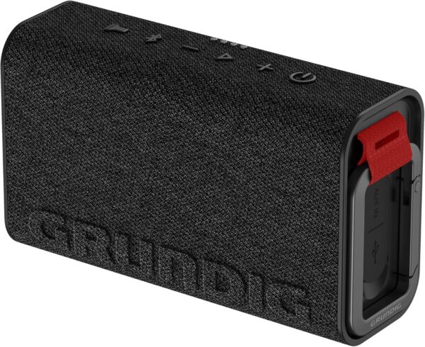 GRUNDIG Xplore Altavoz Bluetooth 8 W RMS, Bluetooth V5.3, Alcance de hasta 30 m, hasta 15 Horas de batería, función SOS, batería Externa y Manos Libres, Resistente al Polvo y al Agua IP67