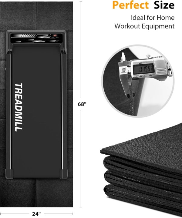 Walking Pad Treadmill Under Desk for Home/Office, Portable Walking Treadmill 2.25HP, Walking Jogging Machine Remote Control with 265 lbs Weight Capacity - Image 2