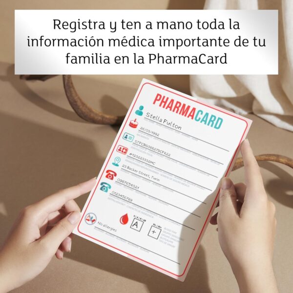 Lavatelli PHARMA ORGANIZER | Caja Medicamentos en CARTÓN, Organizador Fármacos, con divisor interno, 32x42x17,5 cm, Incluye botiquin de primeros auxilios y 4 Tarjetas Médicas. Baúl almacenaje con tapa - Image 3