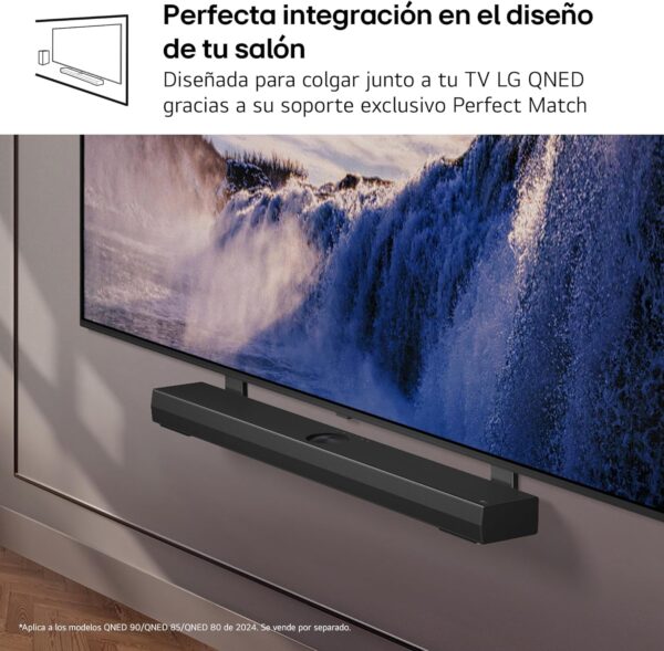 LG S70TR - Barra de Sonido Inteligente, 500W Potencia y 5.1.1 Canales, Altavoces Dobles Traseros Inalámbricos, Sonido Envolvente Dolby Atmos y DTS:X, Hi-Res 24bits/96kHz - Image 7