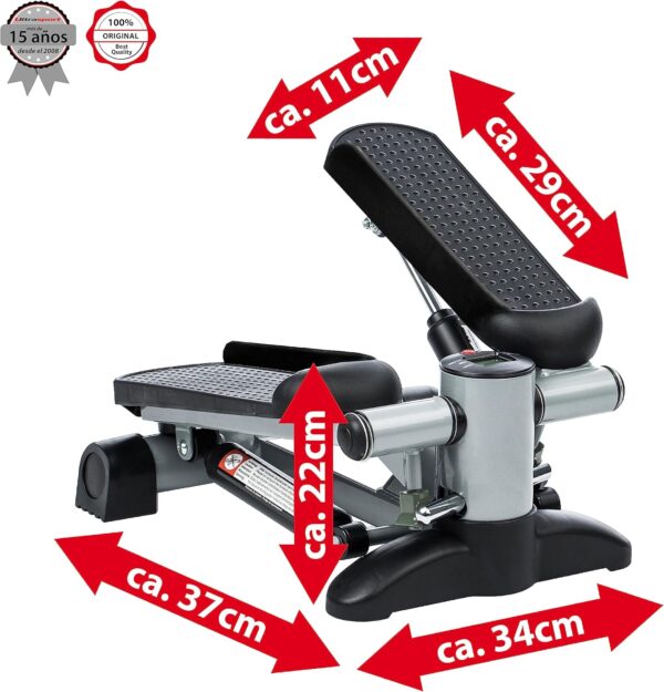 Ultrasport Stepper swing, arriba-abajo stepper, stepper con o sin bandas de entrenamiento, holístico entrenamiento - Image 5