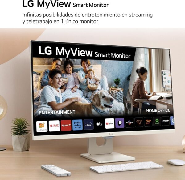 LG 27SR50F-W - Smart monitor, 27", pantalla IPS, Full HD, webOS 23, (1920x1080), 16:9, Sin Cámara, ThinQ App, HDMI 2EA, Blanco - Image 13
