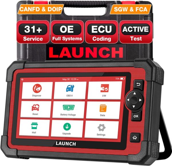 LAUNCH CRP919E OBD2 Herramienta de Diagnóstico de Sistema Completo con Control Bidireccional, Codificación ECU, Todo Sistema a Nivel OE, 31+ Funciones de Reinicios [Actualización Gratuita de 2 años]