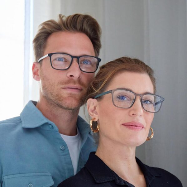 OPULIZE Max Gafas de lectura - Montura clásica rectangular ancha - Unisex Hombre Mujer - Bisagras de resorte - R78 - Image 3
