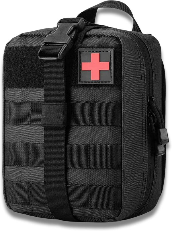 Botiquin Tactico Militar - Botiquin VACIO - Bolso Medico Ideal como Bolsa Tactica, Bolso Hombre tactico - Botiquin Coche - Bolsa botiquin para Construir tu IFAK tactico - Militar Accesorios.