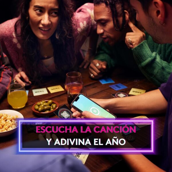 Hitster Temazos - Juego de Mesa adulto, Juego de Cartas con 300 Éxitos Musicales, de 2 a 10 Jugadores +16, App gratuita - Image 4