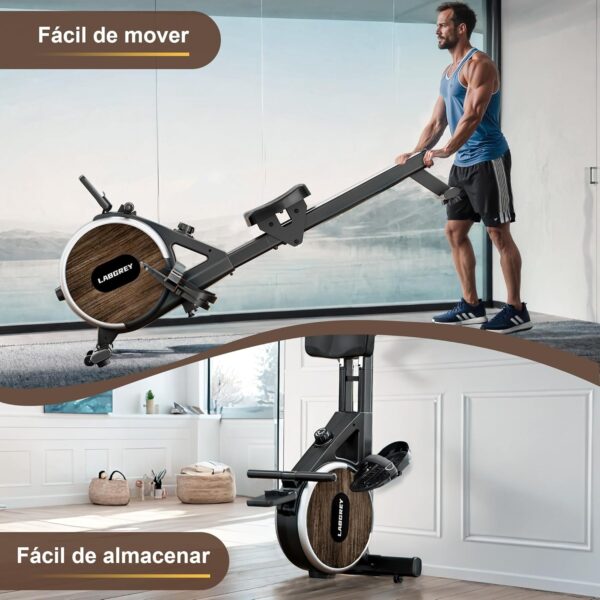 Máquina de Remo LABGREY Magnética Bluetooth para Casa, Compatible con App, Rieles de Aleación, Silenciosa y Estable, Soporta hasta 158 kg, Ideal para Entrenamiento Cardio en el Hogar - Image 8