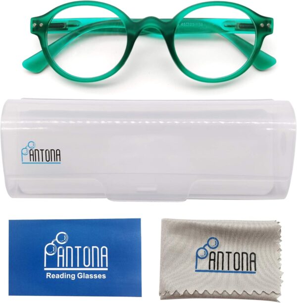 PANTONA-Gafas de lectura Redondas（Paquete 3 pares）. Gafas Presbicia Vista Cansada Retro para Hombre y Mujer. - Image 4