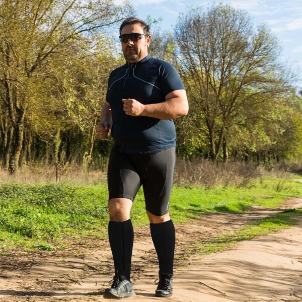 PUTUO Medias de Compresion Talla Grande: Calcetines de Compresión con Cremallera Punta Abierta para Hombre y Mujer 1par - Image 5