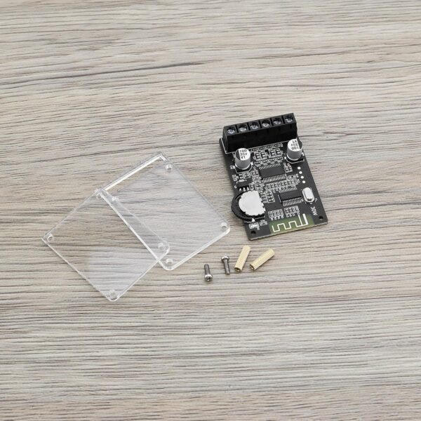 VGOL Placa Amplificadora de Audio Bluetooth XY-P15W Módulo Amplificador Bluetooth Receptor de Audio Digital Inalámbrico de 2.0 Canales con Funda Protectora Acrílica para Altavoz DIY - Image 7