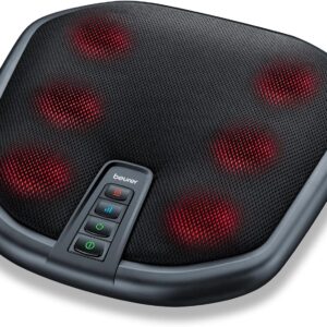 Beurer FM 70 Aparato de masaje Shiatsu para pies y espalda, masaje relajante con función de calor conmutable para aliviar la tensión, material agradable, con función de desconexión automática