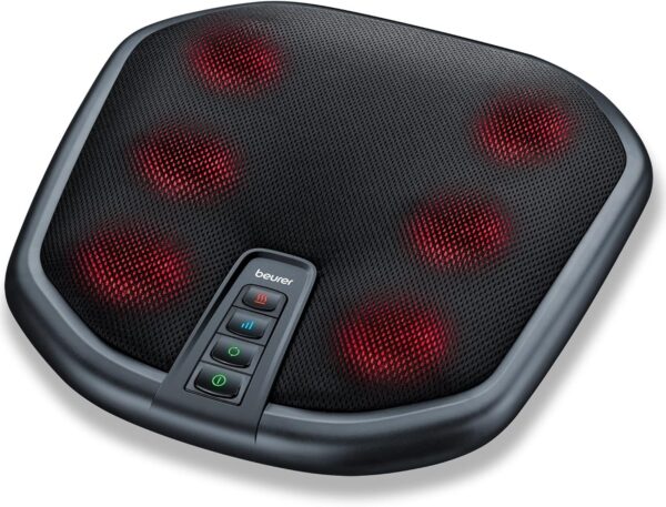 Beurer FM 70 Aparato de masaje Shiatsu para pies y espalda, masaje relajante con función de calor conmutable para aliviar la tensión, material agradable, con función de desconexión automática