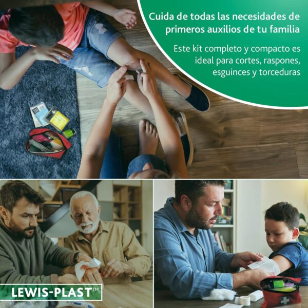 LEWIS PLAST Kit Completo De Primeros Auxilios 92 Piezas De Primeros Auxilios Al Aire Libre - Kit Que Cumple Con Las Normas Europeas Para Interiores Y Actividades Al Aire Libre - Image 3