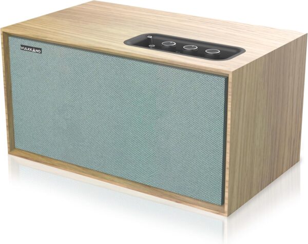 VULKKANO T40 ARC Altavoz Activo con 40W de Potencia, Woofer de 4", HDMI ARC, Bluetooth 5.0, RCA, AUX, USB, Salida Subwoofer, Altavoz para la TV, la Mesa o la estantería, Color Marrón