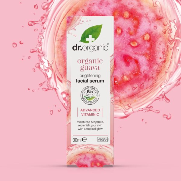 Set de Cuidado de la Piel Guava Glow Getter Dr Organic, Vitamina C Avanzada, Hidratante en Gel, Serum Facial y Mascarilla Facial, Set de Regalo, Libre de Crueldad, Sin Parabenos ni SLS, Orgánico - Image 5