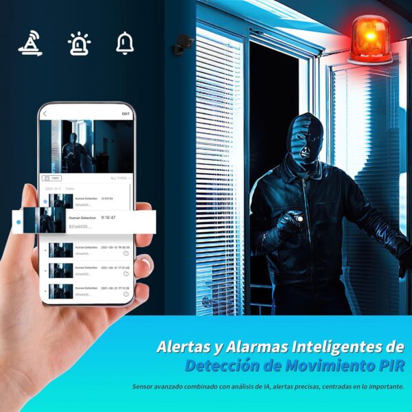 Nisanuki Cámara Espía WiFi, Mini Camara Oculta Inalambricas 1080P HD, 130° Micro Interior/Exterior Mini Cámaras de Vigilancia con Audio bidireccional Visión Nocturna Detección De Movimiento - Image 4