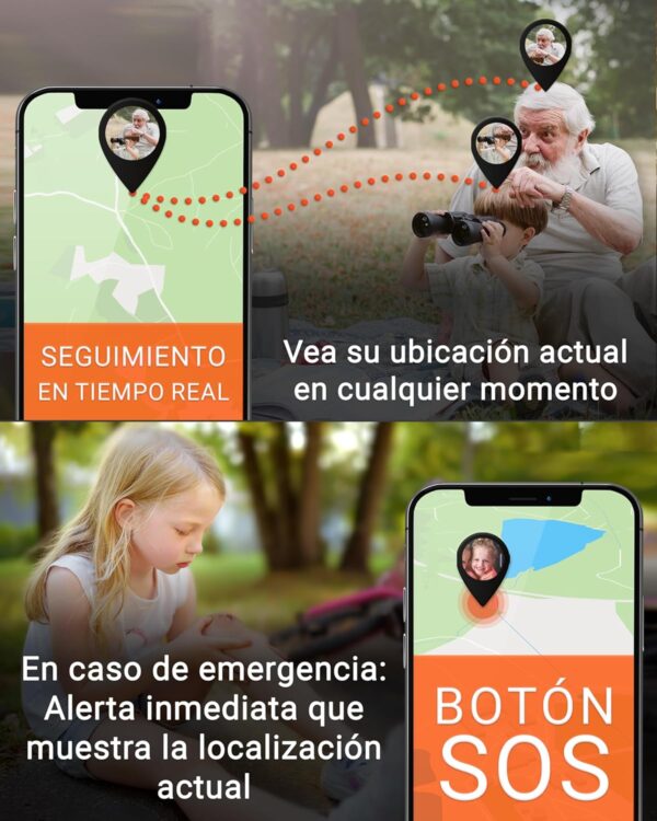 PAJ GPS Easy Finder 4G - Mini Localizador GPS para Niños, Ancianos, Maletas y Objetos - Seguimiento en Tiempo Real, Historial de Ruta, Alarmas y Botón SOS - Batería de hasta 14 Días (Modo Espera) - Image 2