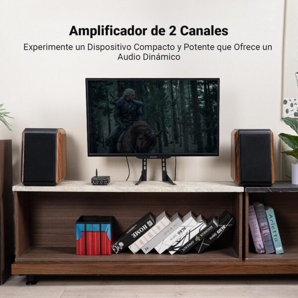 Fosi Audio BT20A Amplificador Bluetooth, 100W x 2 Mini Stereo 2CH Amp Clase D, con chips TPA3116 y Controles de Agudos de Graves para Audio Doméstico Altavoces de Escritorio Pasivos al aire Libre - Image 7