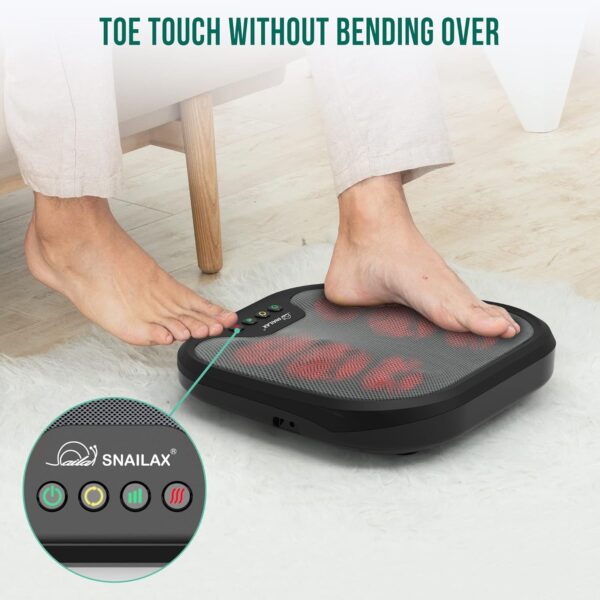 Snailax masajeador de pies Shiatsu con Calor, Nudos de Masaje Flexibles para Todos los tamaños de pies, analgésico eléctrico - Image 7