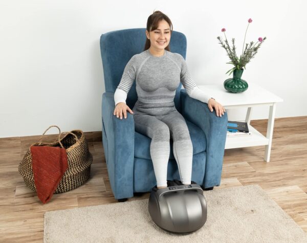 GLOBAL RELAX® | VITALZEN MINI PREMIUM Masajeador eléctrico para los pies | Masaje 360º con Presoterapia I Compresión | Circulación de pies cansados | Control Sencillo - Image 2