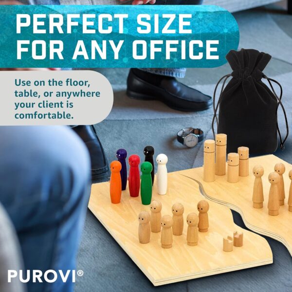 Purovi Joy Juego de Mesa - Set de 28 Muñecos Pequeños de Madera para Juegos en Familia - Juego Educativo para Entrenamiento y Terapia Familiar - Image 7