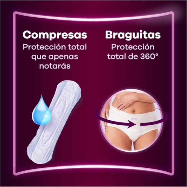 Ausonia Discreet Noche Ultra, 48 Compresas Incontinencia Mujer para Pérdidas de Orina, Extra Seguridad, Discreción Increíble - Image 8