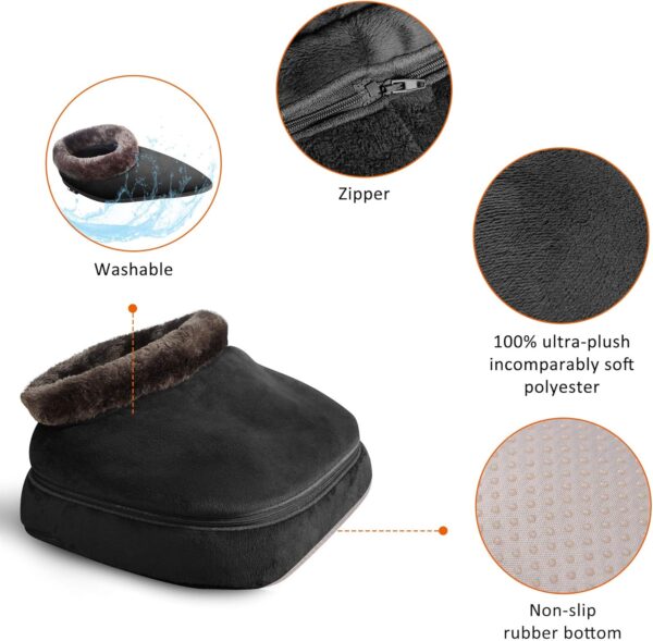 Snailax 2 en 1 Shiatsu Masajeador de Pies con Calefacción, Calentador de Pies o Masaje de Espalda, Masaje de Pies y Alivio del Dolor de Pies, Regalo Original para Mujeres/Hombres/Mamá/Papá - Image 4