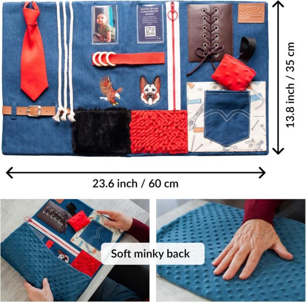 Manta Sensorial Para Demencia | Actividades Reconfortantes Y Relajantes Para La Demencia De Personas Mayores | Ayuda Para Alzheimer, Demencia, Asperger, Autismo Y Ansiedad - Image 5