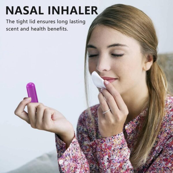 12 Piezas Aceite de Aromaterapia Aromaterapia Inhalador Nasal en PortáTil - Image 6