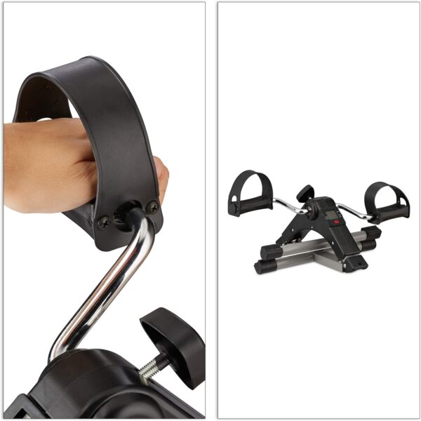 Relaxdays Arm-und Beintrainer Entrenador de Brazos y Piernas, Plegable, para Oficina, en Casa, Mini Bicicleta Estática, 39x36x49,5 cm, Negro - Image 6