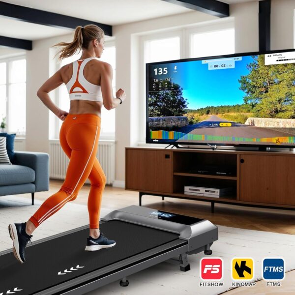 MettleMatic Cinta de Correr Plegable - Inclinación del 6.5%,Walking Pad con Motor de 2,25 CV, Control Remoto,Compatible con la aplicación,100% Premontado,Garantía de 2 Años - Image 5