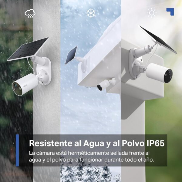 Tapo C410 Kit - Cámara de vigilancia Solar con batería Exterior, Detección de Personas por IA, 2K 3 MP, visión Nocturna de Color, Memoria microSD, batería no extraíble de 6400mAh, Audio bidireccional - Image 7